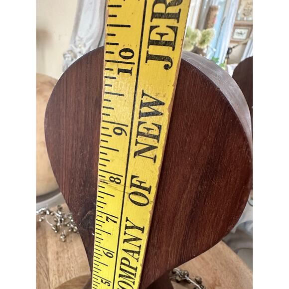 Casanuva solid walnut heirloom wooden Omega headphone stand 10” display decor - Picture 8 of 13